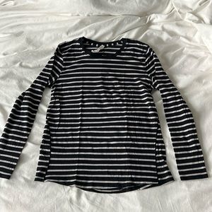 Like new worn once Lululemon Love Long Sleeve Yachie Stripe Black Chrome size 6